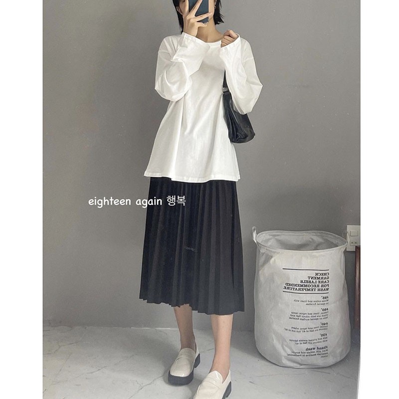 Chân Váy Xếp Ly Dáng Dài Hàng Quảng Châu Loại 1 M9109 | BigBuy360 - bigbuy360.vn