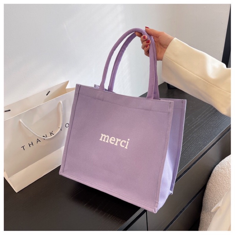 Túi Merci Màu Size Lớn Sang Trọng Thanh Lịch