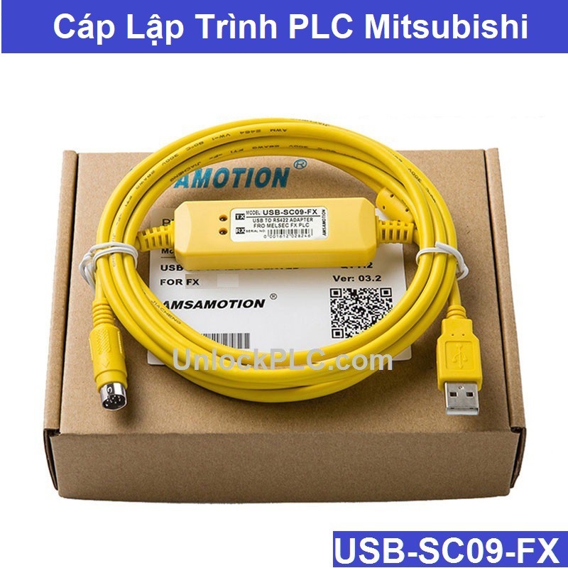 [Xả Kho] USB-SC09-FX Cáp Lập Trình PLC Mitsubishi FX