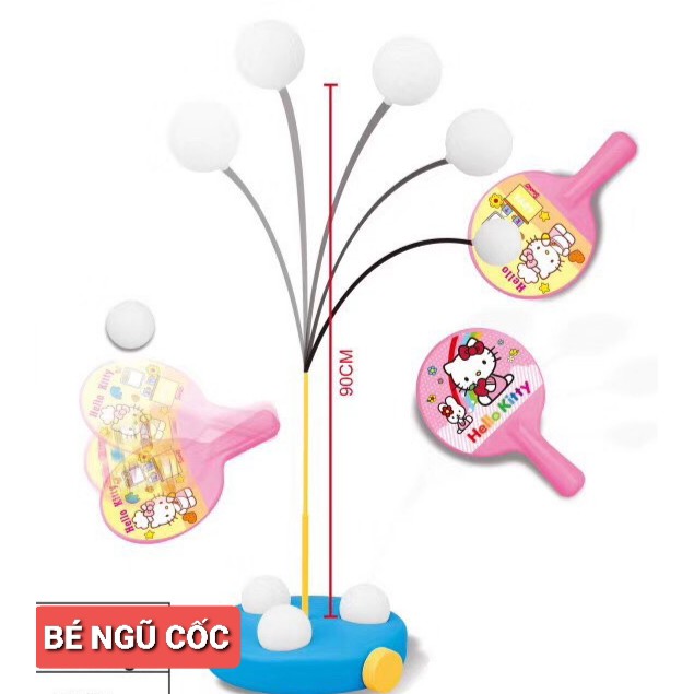 Bộ bóng bàn mẫu hoạt hình dễ thương gần gũi với bé quà tặng cho bé trẻ em