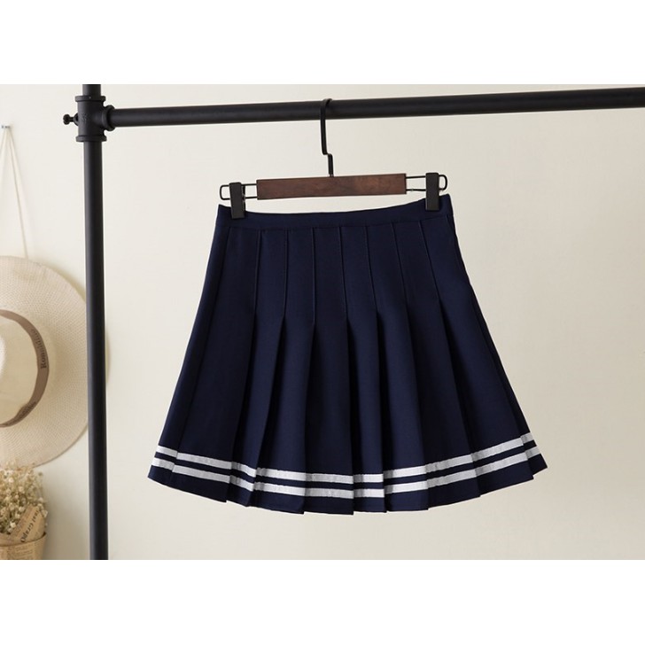 [Order] YAS0321-Chân váy xếp li phối 2 sọc kẻ ngang | BigBuy360 - bigbuy360.vn