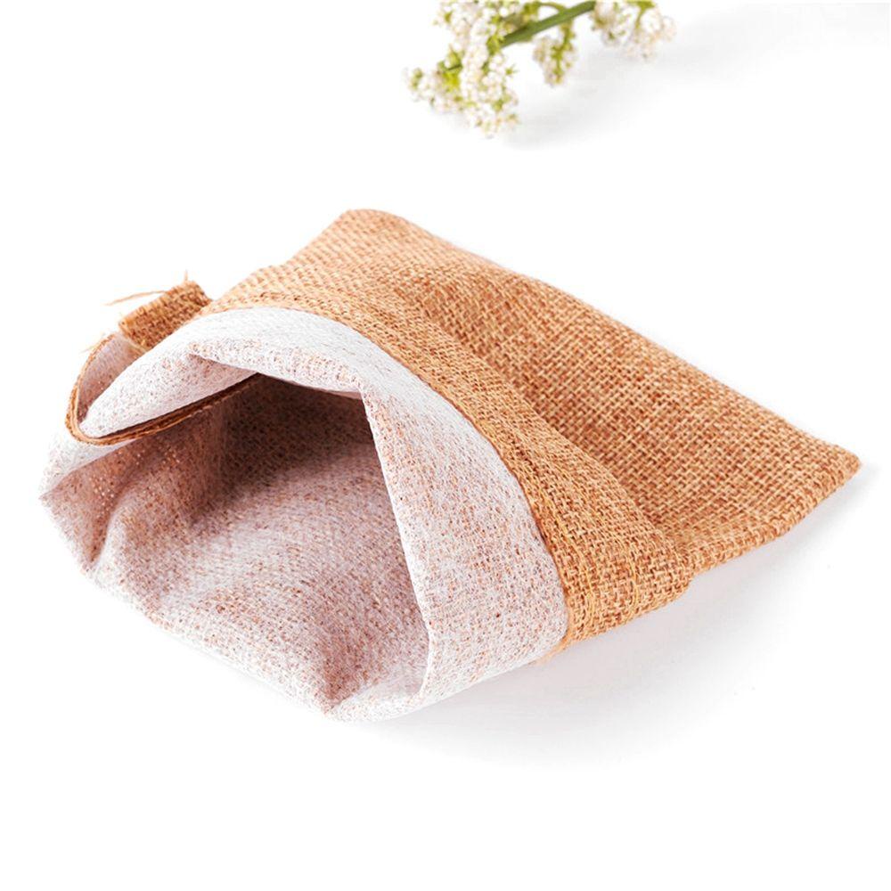 Túi Vải Lanh Đựng Trang Sức / Kẹo Giáng Sinh Có Dây Rút Tái Sử Dụng Được