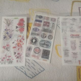 SET 3 TẤM WASHI STICKER 10*20cm WT03