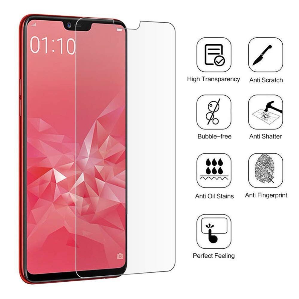 Kính cường lực OPPO nhiều mã A12/ A5S/ A3S/ A7/ A7X/ A5(2018/AX5)/ A3... có hộp kèm giấy lau