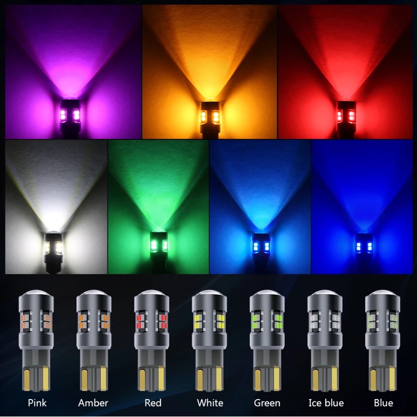 1 Đèn LED T10 W5W WY5W 2016 16SMD Siêu Sáng Cho Xe Hơi