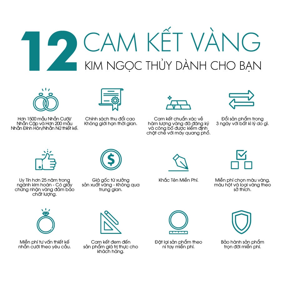 Nhẫn Cặp Kim Ngọc Thủy 10k Màu Trắng Hàng Thiết Kế CV7