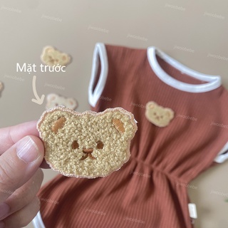Miếng dán ủi quần áo hình gấu dễ thương, sticker dán ủi gấu bông cute