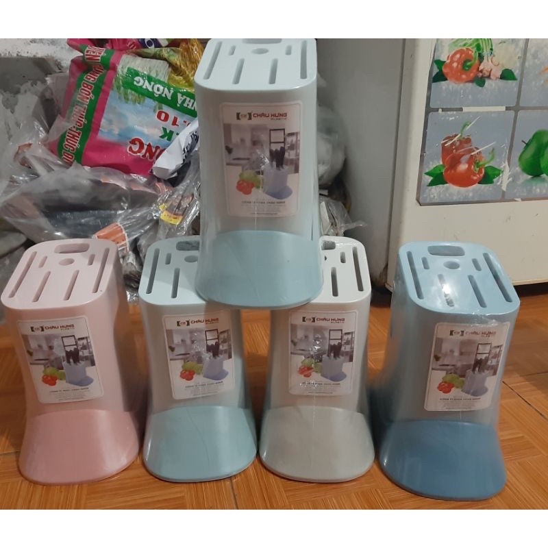 Ống cắm dao nhựa Châu Hưng