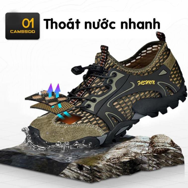 [Giày Phượt] Giày Leo Núi, Giày Trekking Lội Suối, Nhanh Khô Fashion dc11 -vn11