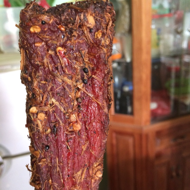 Thịt lợn gác bếp nhà làm 450k/kg