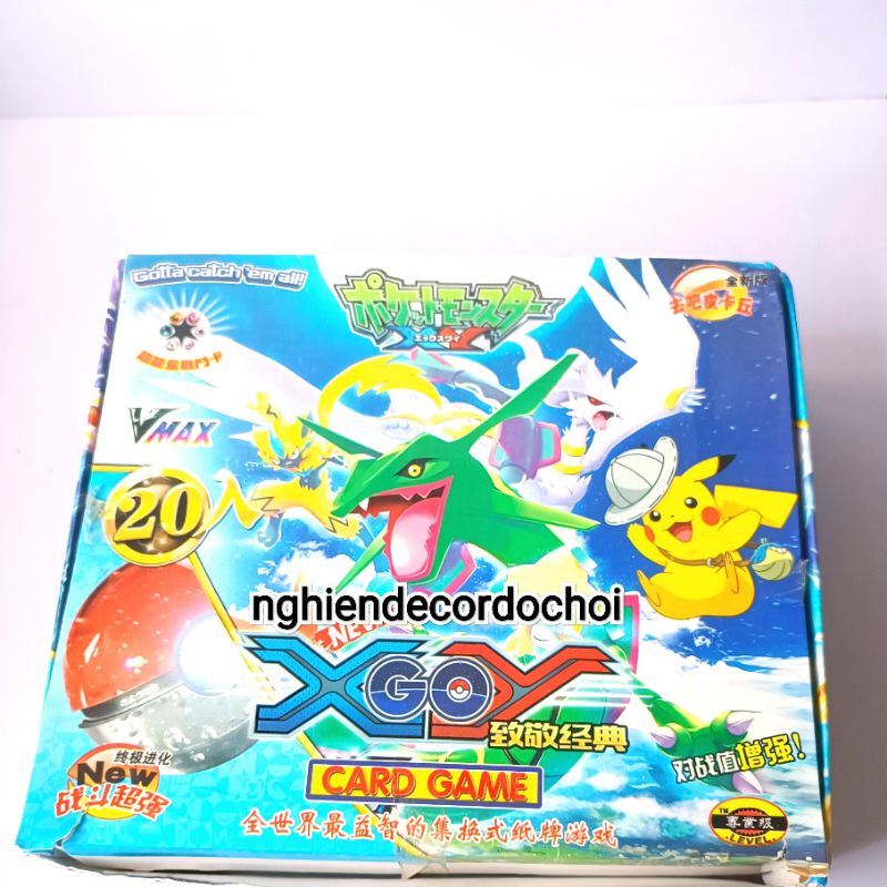 Hộp thẻ bài Pokemon 37 lá bằng giấy. Cam kết hàng đẹp như ảnh.