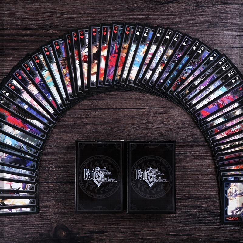 Bộ bài tây poker FATE GRAND ORDER BLACK tú lơ khơ 52 lá độc đáo cá tính họa tiết game anime