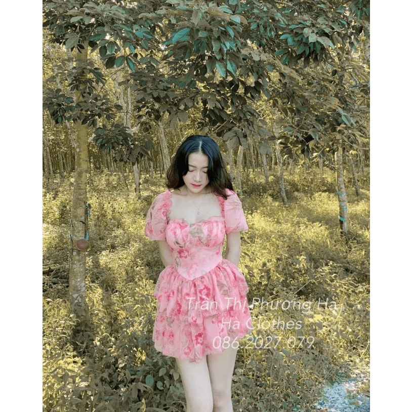 ĐẦM VOAN CÓ MÚT 2 KIỂU MẶC UP thoi trang shop valentina