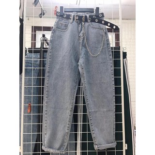 Quần baggy bò trơn basic unisex