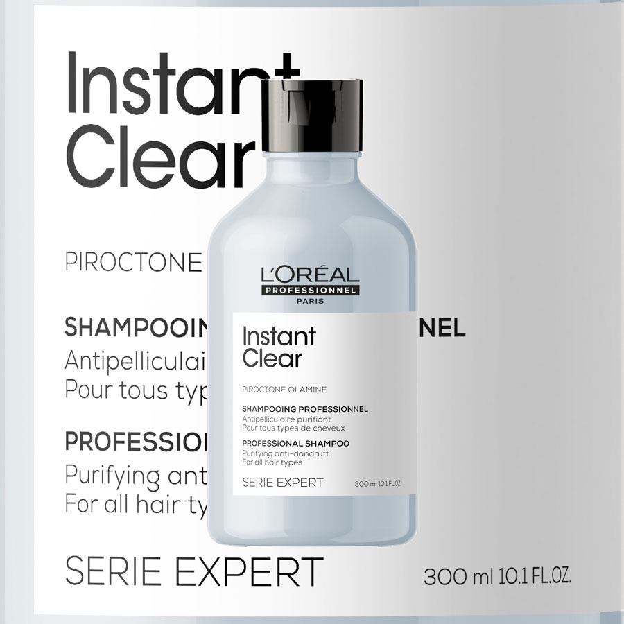 Dầu gội hạn chế gàu Zinc Pyrithione Instant Clear Shampoo L'oreal 300ml ( New 2021 )