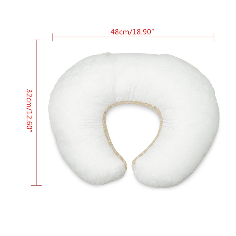 Gối Chữ U Hỗ Trợ Bé Uống Sữa Bằng Cotton Thoải Mái