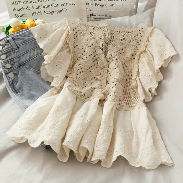áo cánh tiên dệt kim Quảng Châu xinh xắn