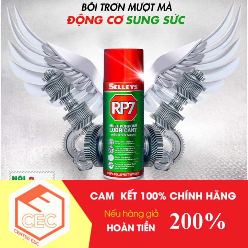 Xịt bôi trơn RP7 Chính Hãng Selleys - Tẩy rỉ sét bôi trơn và chống ăn mòn