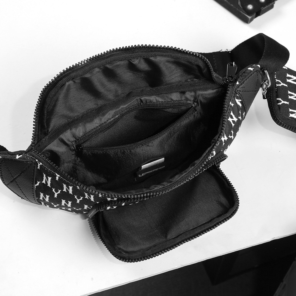Túi Đeo Chéo - Đeo Hông Thời Trang Hot Trend MLB Monogram Hip Sack New York Yankees Black