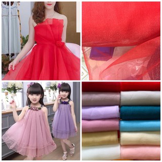 Voan xốp dùng may váy, làm hoa ( cắt 5m, 25k/m)
