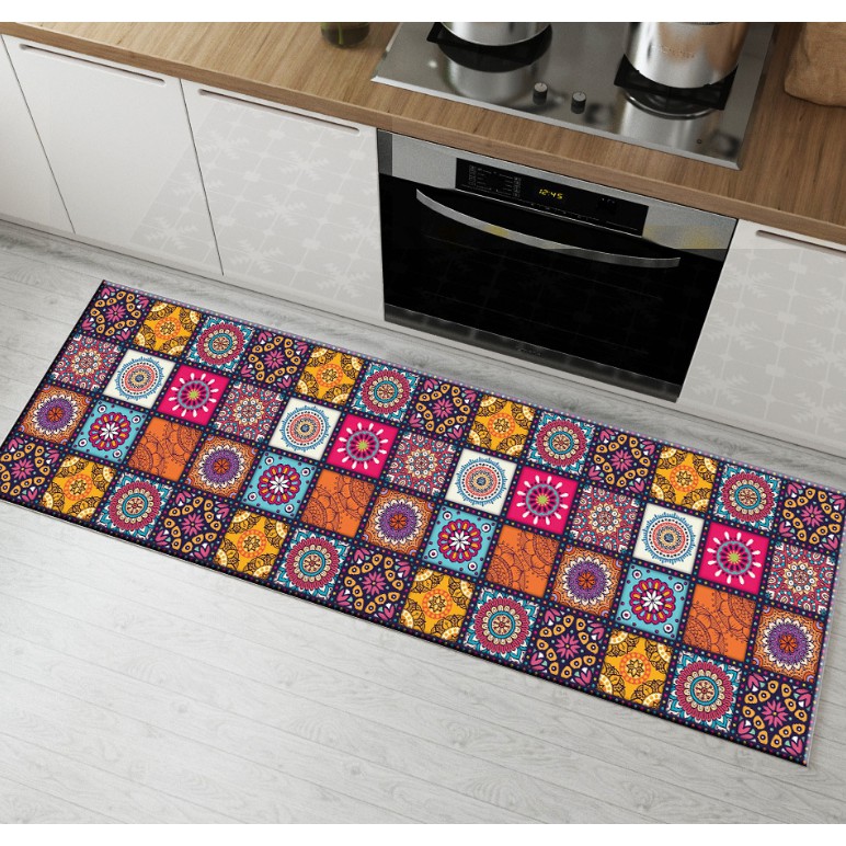 Bộ 2 tấm thảm bếp MẪU HIỆN ĐẠI BST05 (40x60cm và 40x120cm)