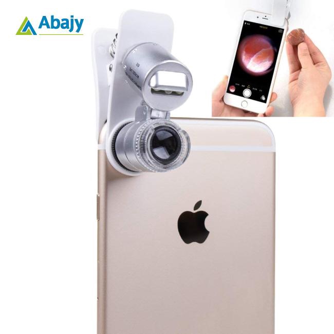 Mobile Phone Microscope Macro Lens 60X Optical Zoom Magnifier Micro Camera Universal Clip for