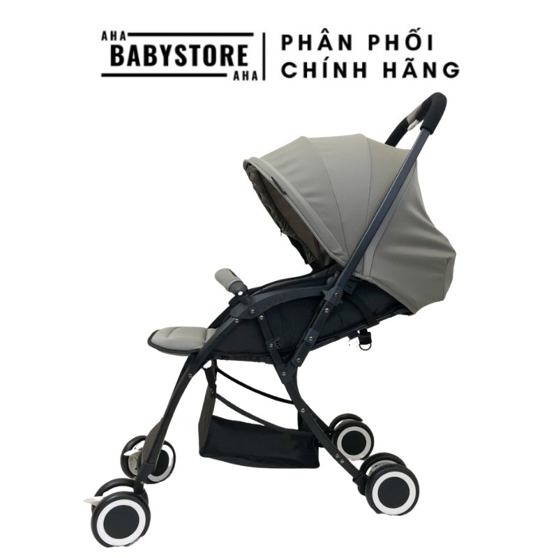 [haha 09 baby] Xe đẩy trẻ em VOVO TRAVEL màu xám 2 chiều 3 tư thế mẫu mới nhất chính hãng