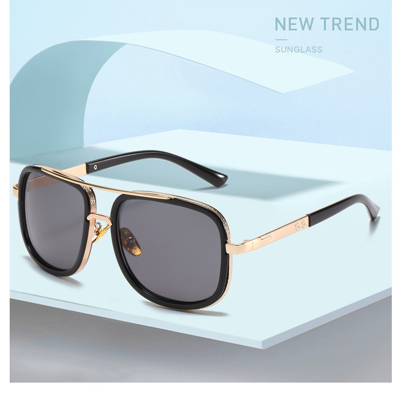 Kính Mát💥FREESHIP💥Kính Râm Nam Gọng Dày Đi Biển Du Lịch Thời Trang Hiện Đại Cao Cấp Chống Tia UV400 (Hàng Nhập Khẩu) | BigBuy360 - bigbuy360.vn