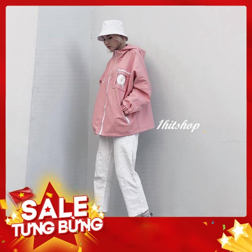 -Hàng nhập khẩu Áo Khoác KAKI SAVAGE DAISY Hồng Unisex (Đầu Khóa KIM LOẠI) Liên hệ mua hàng 084.209.1989