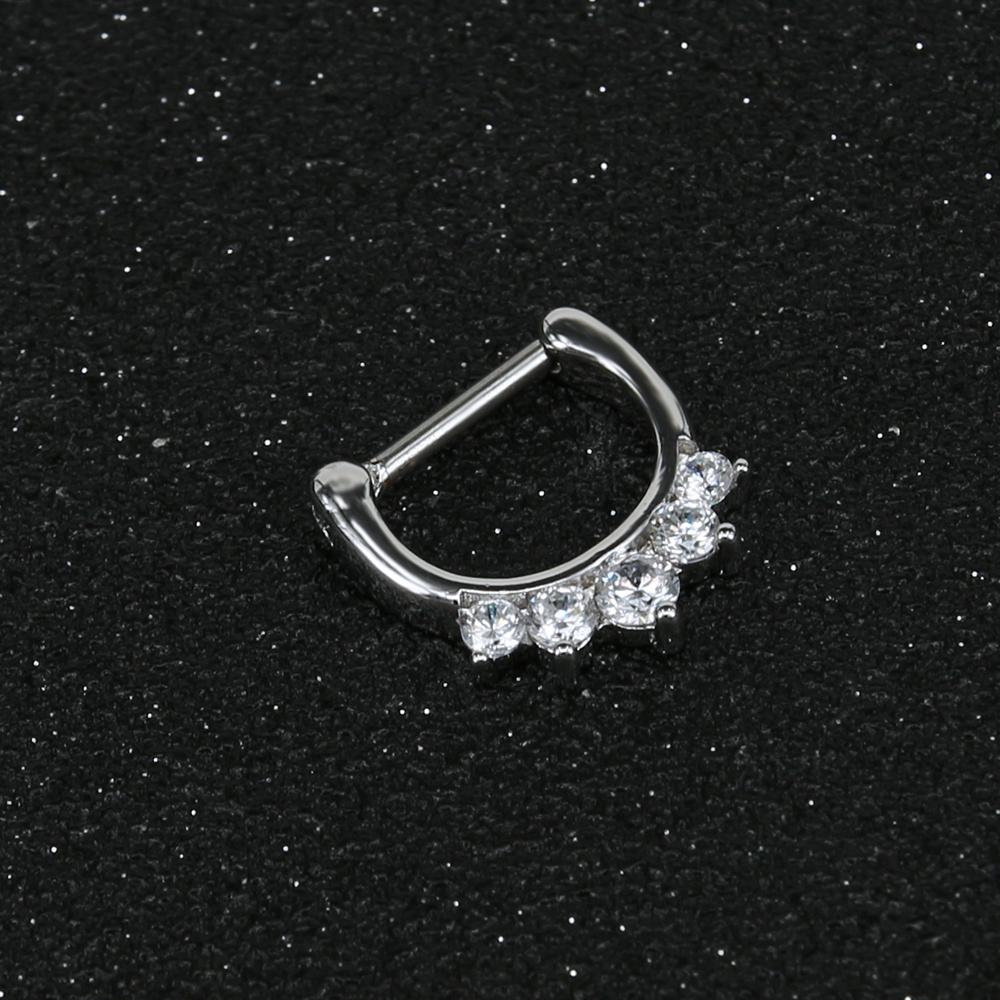 Khuyên mũi thiết kế đính đá nhiều kiểu dáng độc đáo thời trang cá tính 16G