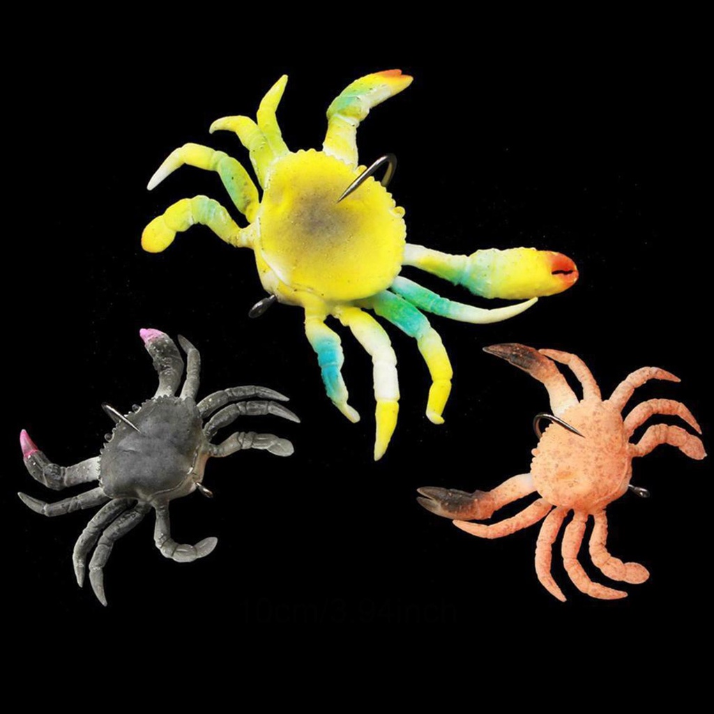 Mồi Câu Cá Giả Hình Cua / Vịt Mềm 3D Siêu Bền