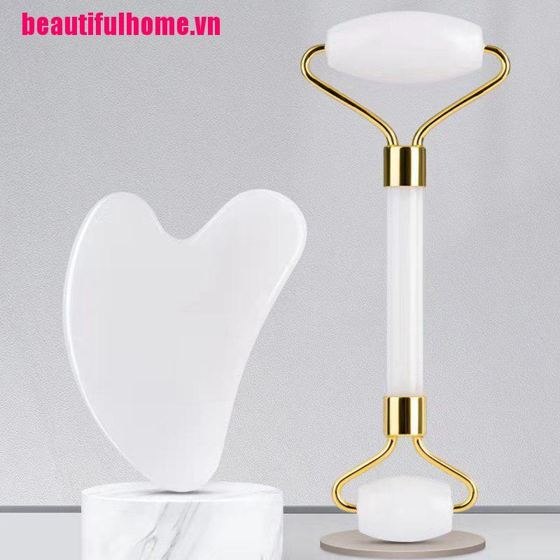 (Hàng Mới Về) Bộ 1 Cây Lăn Mát Xa Mặt Chống Lão Hóa