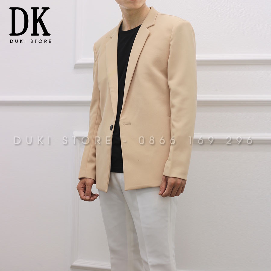 Áo khoác blazer nam ,áo vest nam balzer nam màu kem phong cách Hàn Quốc LZB0030 - DUKI STORE