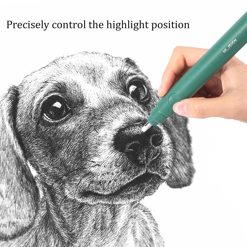 Cục Tẩy Bút Chì Điện Tử Deli Nusign Dành Cho Học Sinh