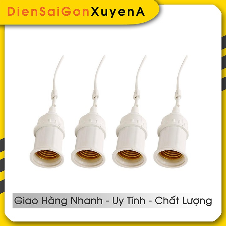 Đui Đèn Trắng Kín Nước E27 - phân phối bởi Điện Sài Gòn Xuyên Á