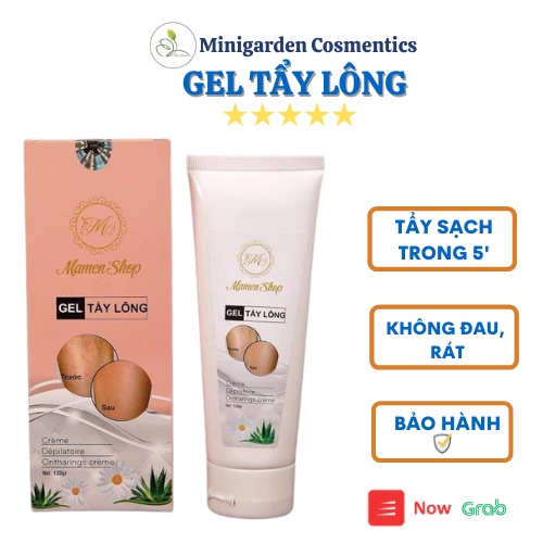 Gel tẩy lông Mamen Shop tẩy lông tay, chân, nách, bikini không đau, không rát 120g