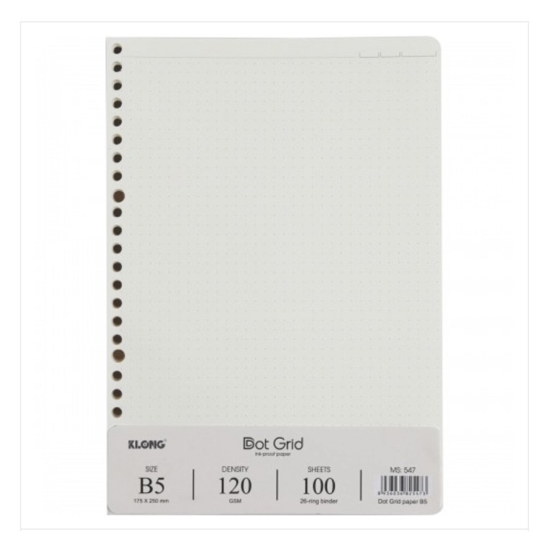 Ruột sổ còng Dot Grid B5 - 100 tờ; MS: 547