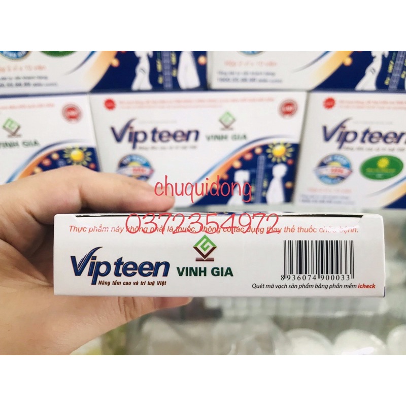 ✅ Vipteen hỗ trợ tăng chiều cao ( D3 MK7 ) hộp 20 viên