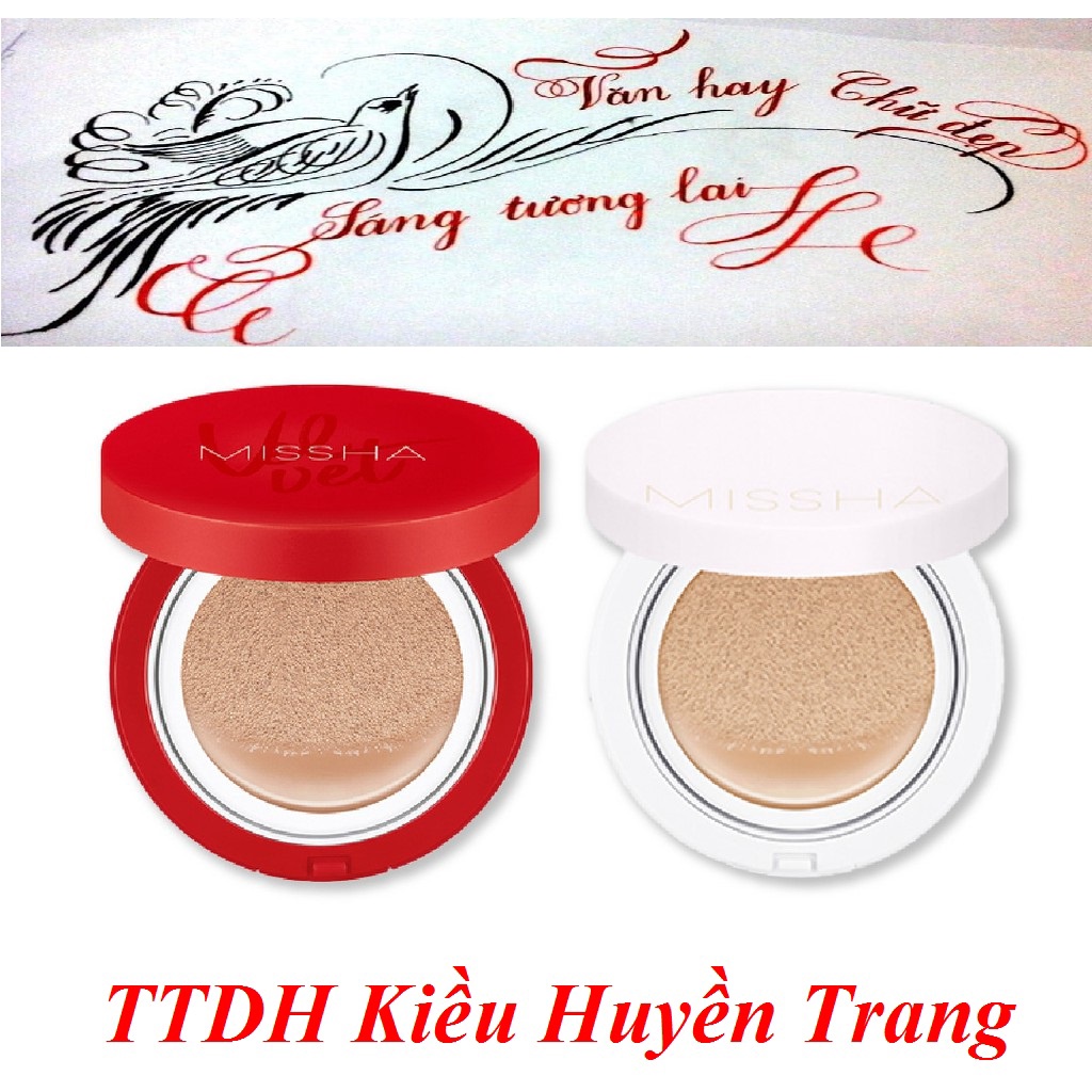 [Hàng Công ty nhập khẩu] Phấn Nước Missha Mỏng Mịn, Che Phủ Tốt, Lâu Trôi - Misha Velvet Finish Cushion SPF50+ PA+++