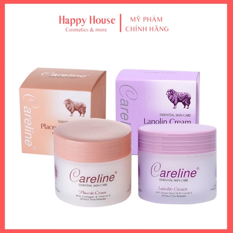 Kem dưỡng da nhau thai cừu Careline Lanolin chống nẻ hàng Úc