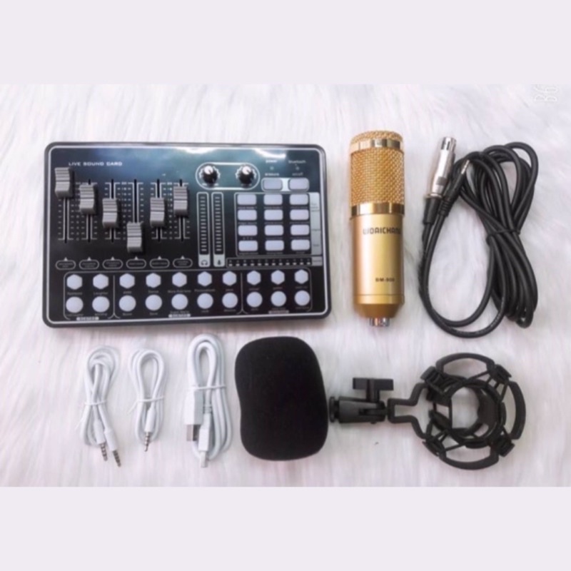 [Mã ELHACE giảm 4% đơn 300K] Combo mic thu âm Livestream H9 và Mic Bm 900 giá siêu rẻ cam kết sản phẩm như hình