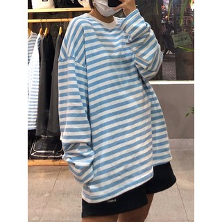 ÁO FUNKY DESIGN LONGSLEEVE SỌC XANH
