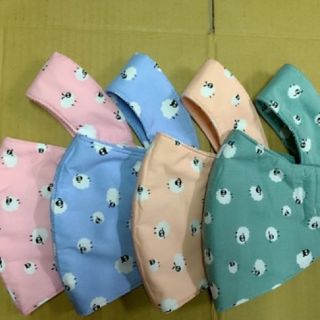 Khẩu trang nữ 3 lớp che trán