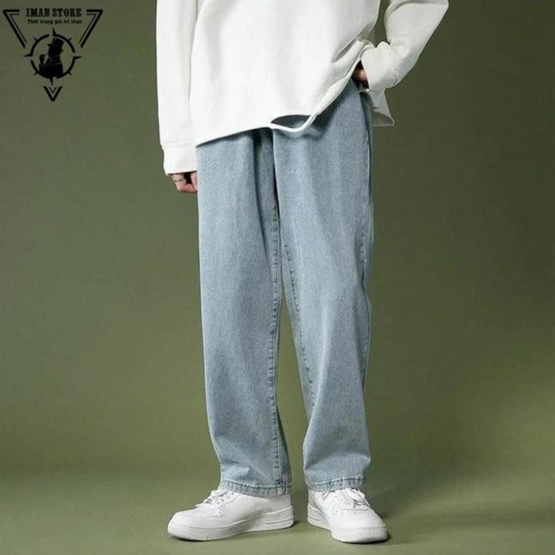 Quần Jean Ống Rộng, Baggy nam Dáng Suông Trơn 2021 SR-03