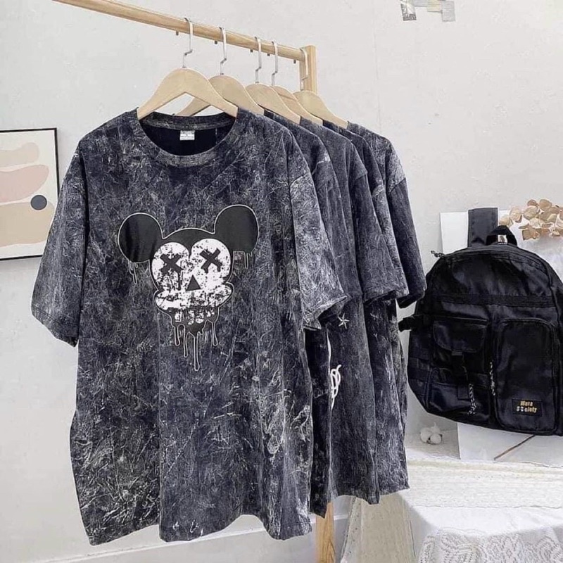 Áo Thun Tay Lỡ Unisex Nam Nữ Loang Nhiều Mẫu Hot Trend- Áo Phông Cá Tính Năng Động Cổ Tròn Kiểu Dáng Đơn Giản Dễ Mặc