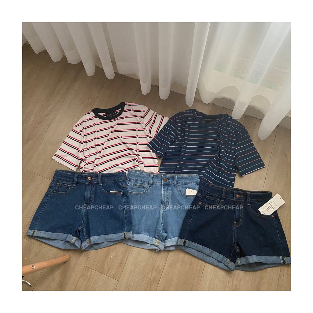 ÁO THUN SỌC 155 - QUẤN SHORT 200