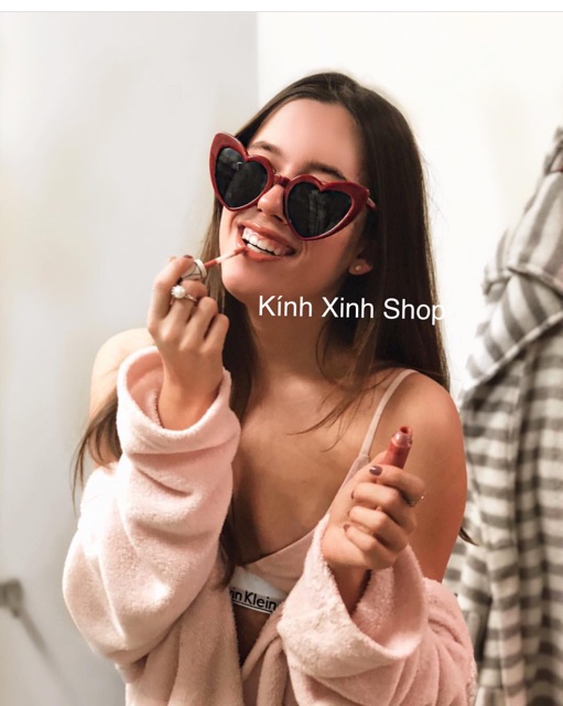 Kính râm TRÁI TIM siêu CUTE - Tròng POLAROID phân cực