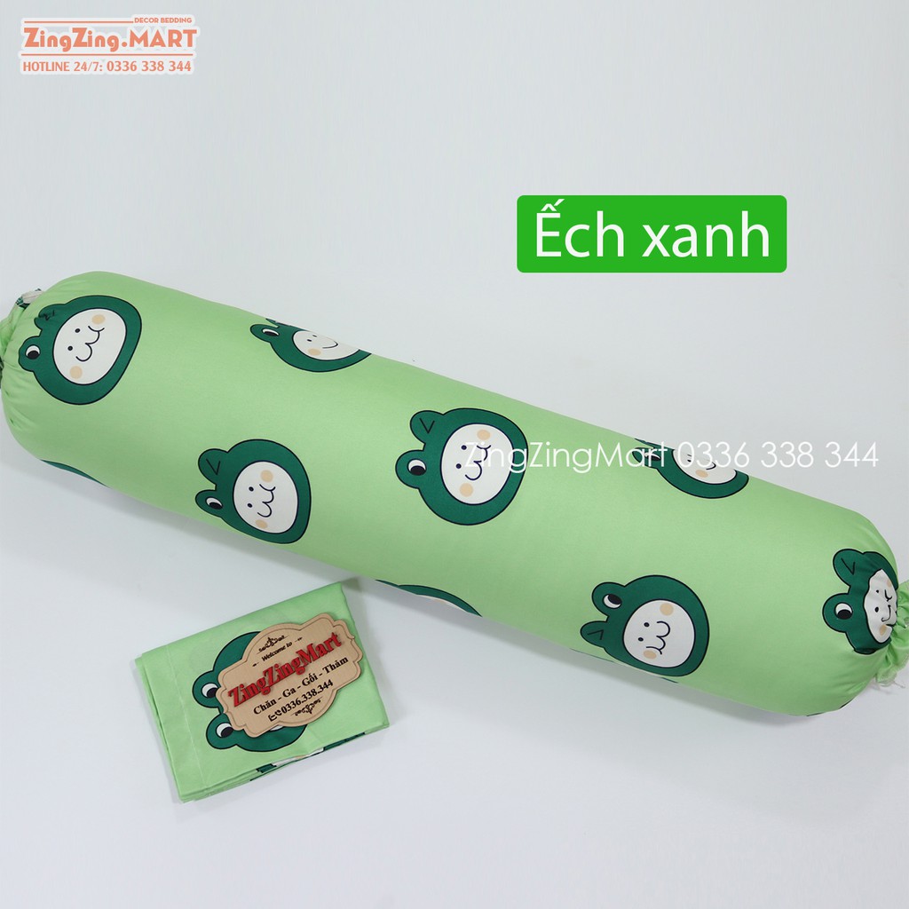 Vỏ gối ôm Cotton Poly - Áo gối ôm có dây buộc 2 đầu - Ga gối chăn hè