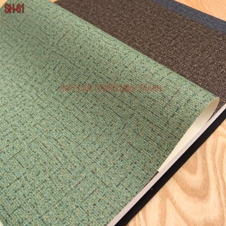 Giấy dán tường màu xanh lá, xanh cốm, xanh dương. Giấy lụa không keo, khổ 53cm, loại đẹp