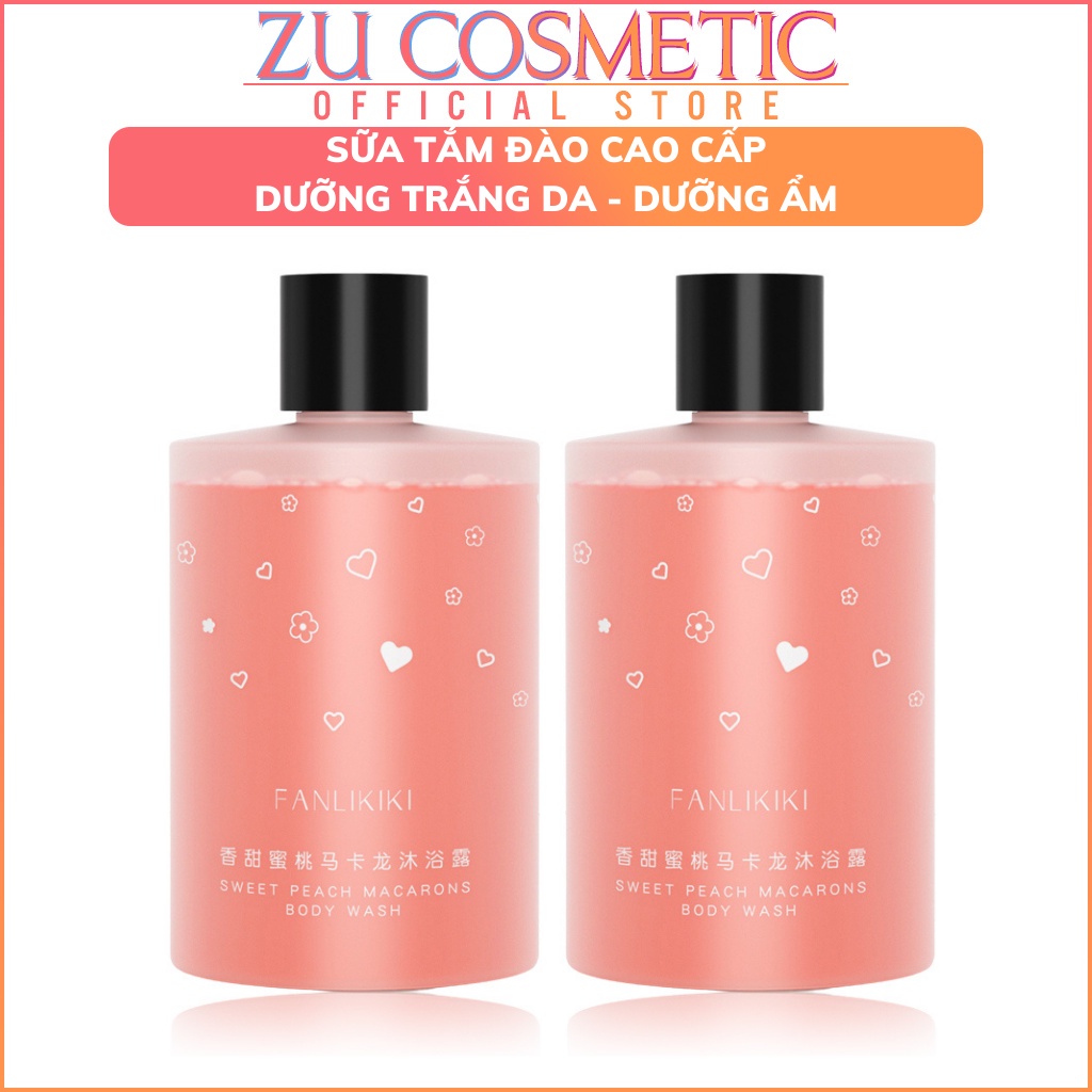 CAO CẤP Sữa Tắm Tạo Bọt Trắng Da Tinh Chất Đào Siêu Thơm Sữa Tắm Bồn Trẻ Hoá Da Dưỡng Ẩm
